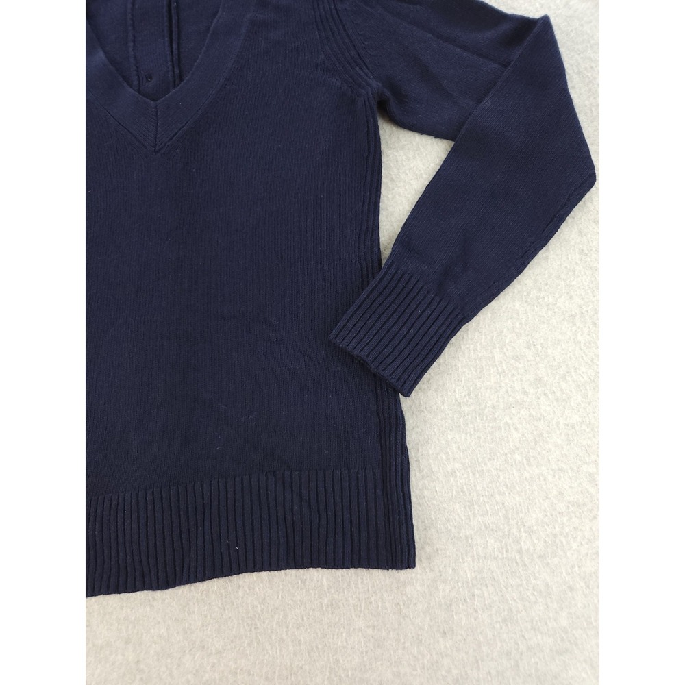 Banana Republic Sweater Women XS Blue V-neck Merino Wool Knit Button Filpucci - Picture 2 of 11